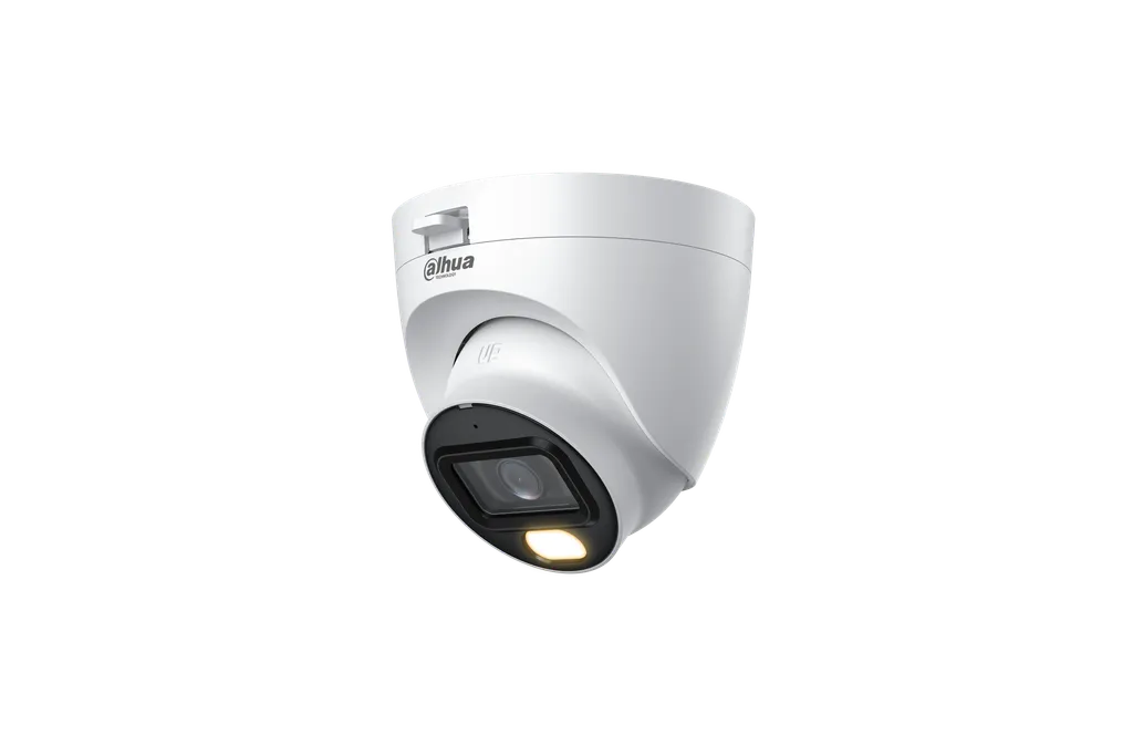 DH-HAC-HDW1509TLQN-A-LED-0280B-S3. Cámara HDCVI Dahua tipo eyeball 5MP full color iluminación 20m audio incorporado lente fijo de 2.8mm