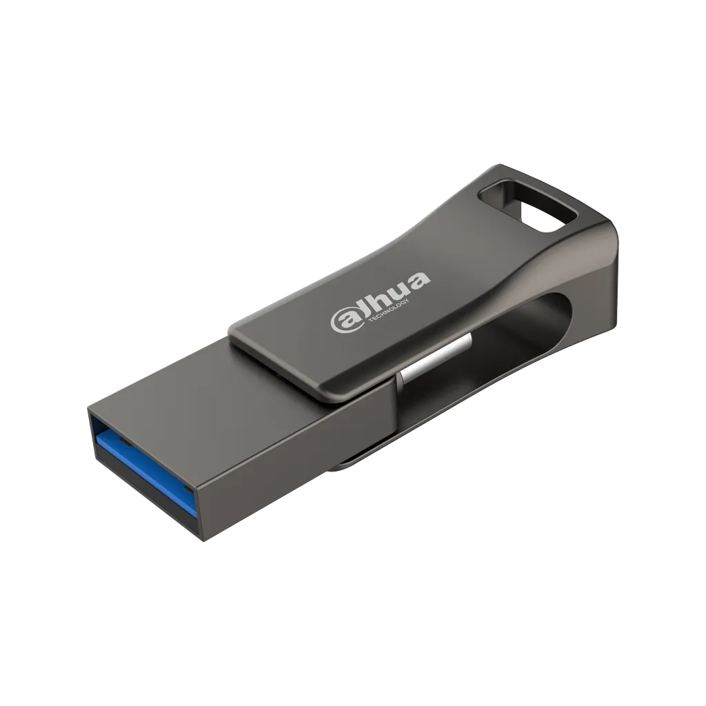 DHI-USB-P639-32-64GB. Memoria USB Dahua de 64G USB 3.2 Gen 1 metálico velocidad de escritura de 6-100 MB/s, velocidad de lectura 20-150 MB/s