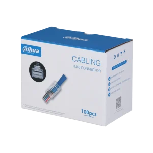 DH-PFM976-530-PT. Conector RJ45 para armar, categoría 5E caja de 100 unidades.