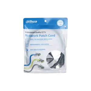 DH-PFM972-6U-1-gray. Patch cord 1 metro Dahua categoría 6 de 24AWG COLOR GRIS
