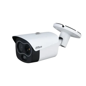 Alternative view of DHI-TPC-BF1241-B3F4-DW-S8. Cámara térmica Dahua con doble lente tipo bullet lente óptico de 4Mp en 4mm, lente térmico de 256x192 en 3.5mm