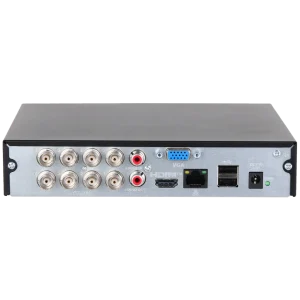 Alternative view of DH-XVR1B08-I/T. XVR Dahua 8 canales. WiseSense. soporta Cámaras Audio Bi-direccional. Soporta 1 HDD