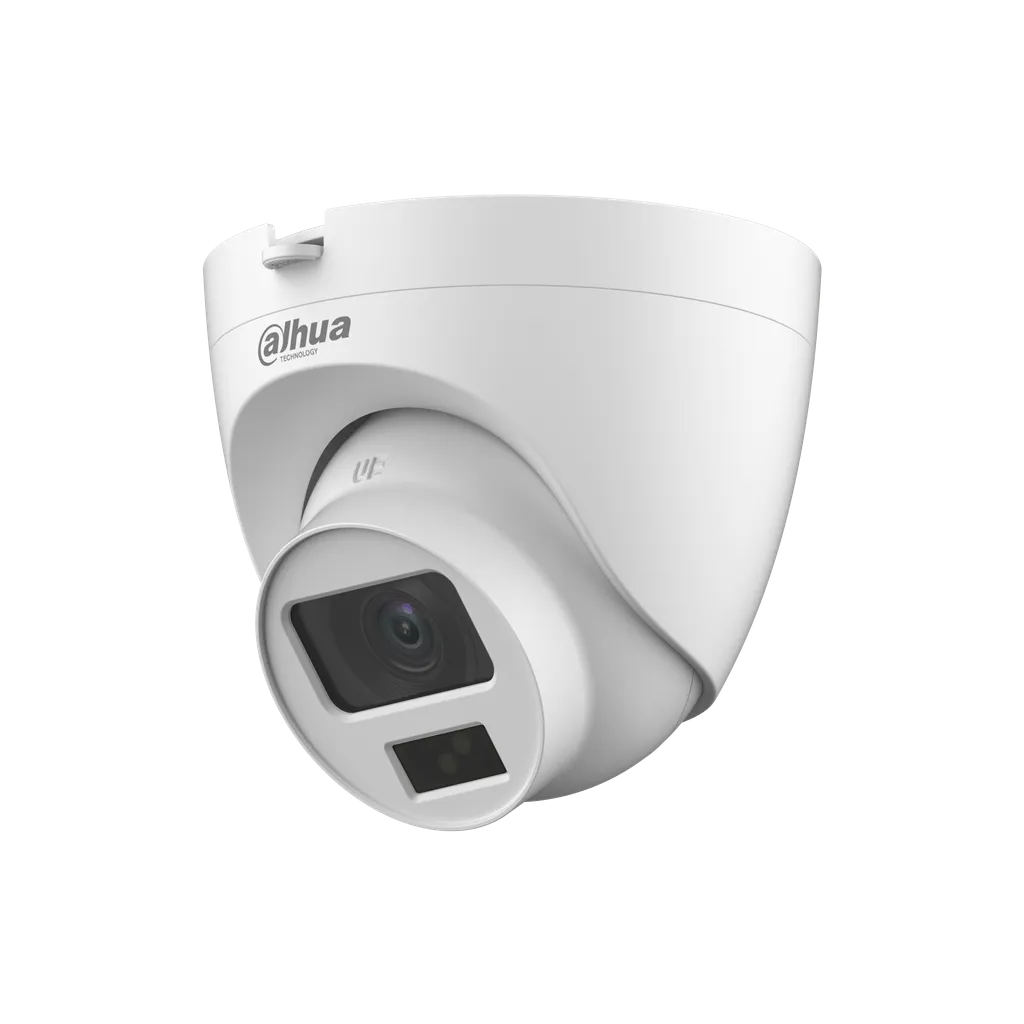 DH-HAC-HDW1500CLQN-IL-A-0280B-S3-DIP. Camara dahua Mini Domo 5MP, lente Fijo 2.8mm, IR 20m, IP67.