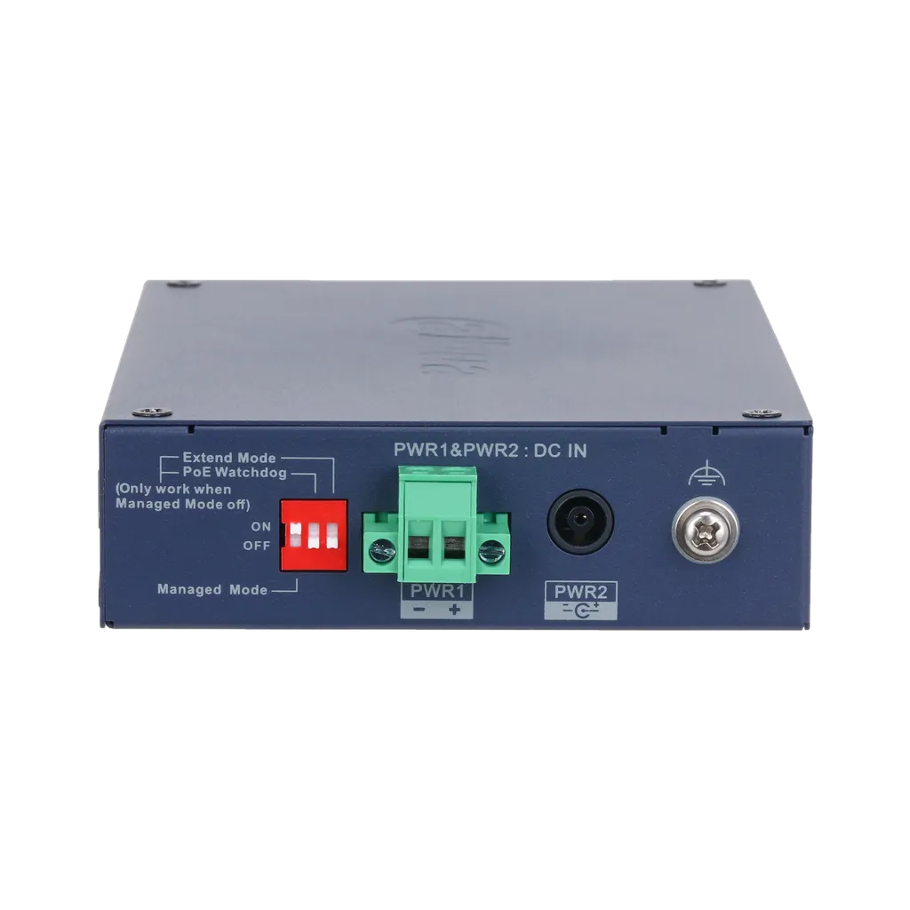 DH-CHS4206-4ET-90. Switch Industrial administrado en la nube, 4 puertos Poe 10/100 + 2 Puertos SFP 1000 Mbps, Proteccion IP30 y IK06. - Imagen 5