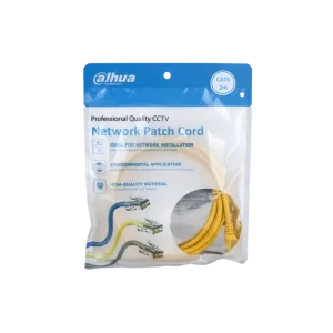 DH-PFM972-6U-2-yellow. Cable Patch Cord UTP Cat6 2 Metros Dahua Color AMARILLO
