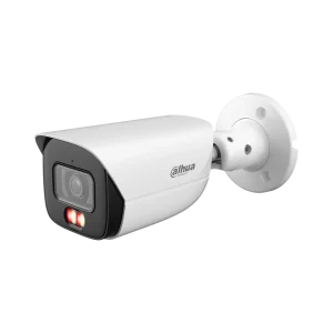 DH-IPC-HFW3249EP-S-IL-0280B. Cámara IP tipo Bala WizSense, 2MP, lente fijo 2.8mm, Luz multi-color integrada alcanza 50M de iluminación, Posé IA ( IVS, SMD, AcuPick, Detección de rostro )   Protección