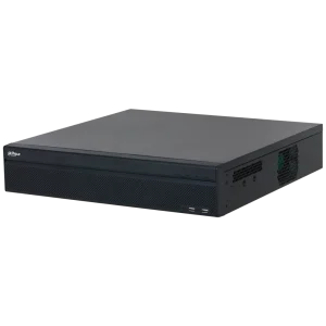 DHI-NVR5864-EI2. NVR Dahua, 64 canales, 8 discos duros 2U Tecnología WizSense, posee Detección de Rostro, Reconocimiento Facial, Detección de Rostro, ANPR, Metadata.