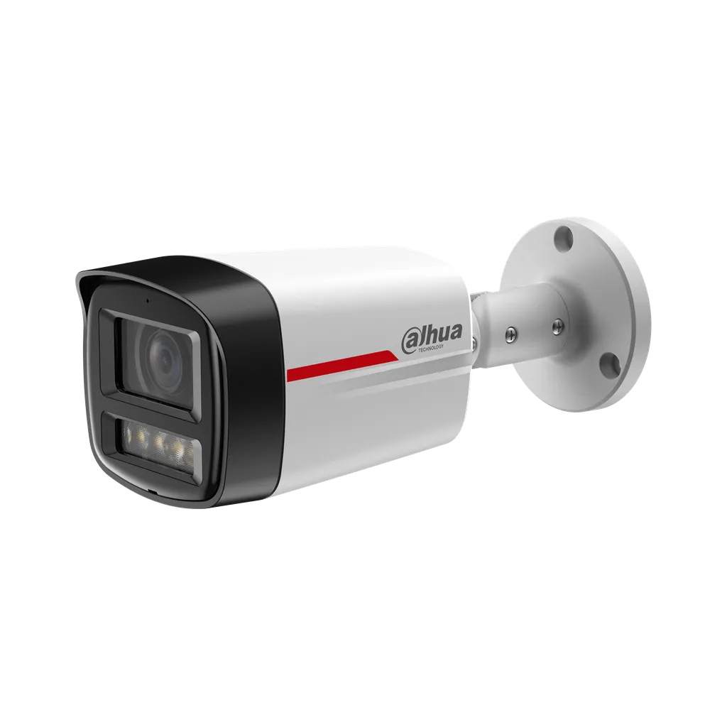 DH-IPC-HFW2849TLP-S-LED-0360B-PRO. Cámara Dahua IP tipo Bala, 8MP, Lente Fijo 3.6 mm, Tecnología WizColor , Iluminación con luz blanca 50M, Protección Perimetral,Soporta Micro SD hasta 256G, IP67.ra