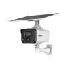 DH-IPC-HFW2441DGP-4G-SP-LA-B-0360B. Cámara IP Dahua tipo Bala, Solar, 4G, 4MP, lente fijo 3.6mm, alcanza 30M de iluminación con IR, Audio bidireccional, IVS, SMD, Protección IP67.