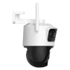 IPC-S76DN-13M0N. Cámara PT IMOU 5 MP + Cámara Panorámica doble lente de 4 MP cada una, Audio bidireccional, Seguimiento inteligente, Detección de Humanos y vehículos, Sirena y Luces Disuasivas.
