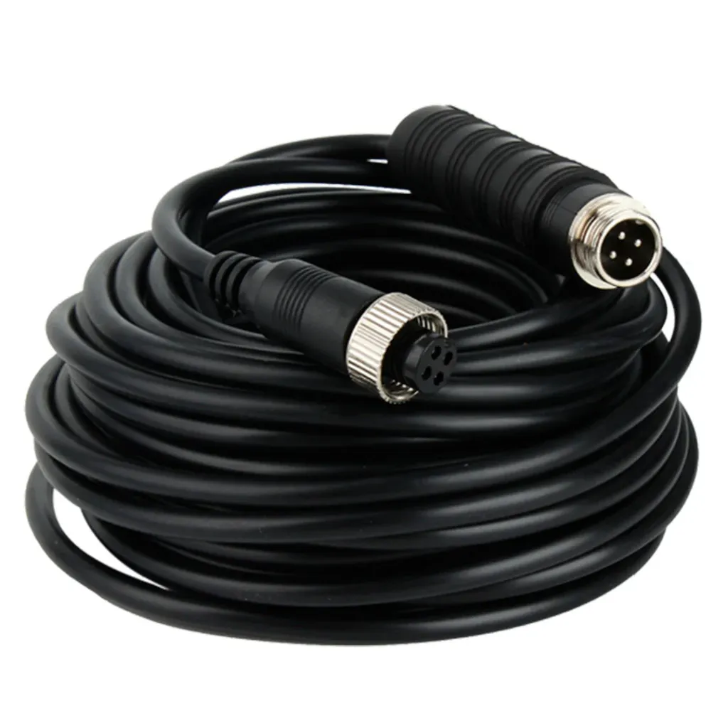 MCNU-GXF4-GXM4-6-02. Cable extensor Dahua tipo aviación de 6 Metros, Conectores M12 hembra a M12 macho, Compatible con Equipos Móviles.