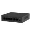 SF106P. Switch PoE IMOU, 4 puertos 10/100M y 2 puertos Uplink 10/100M, Total de potencia 45W, Soporta distancia hasta 250M